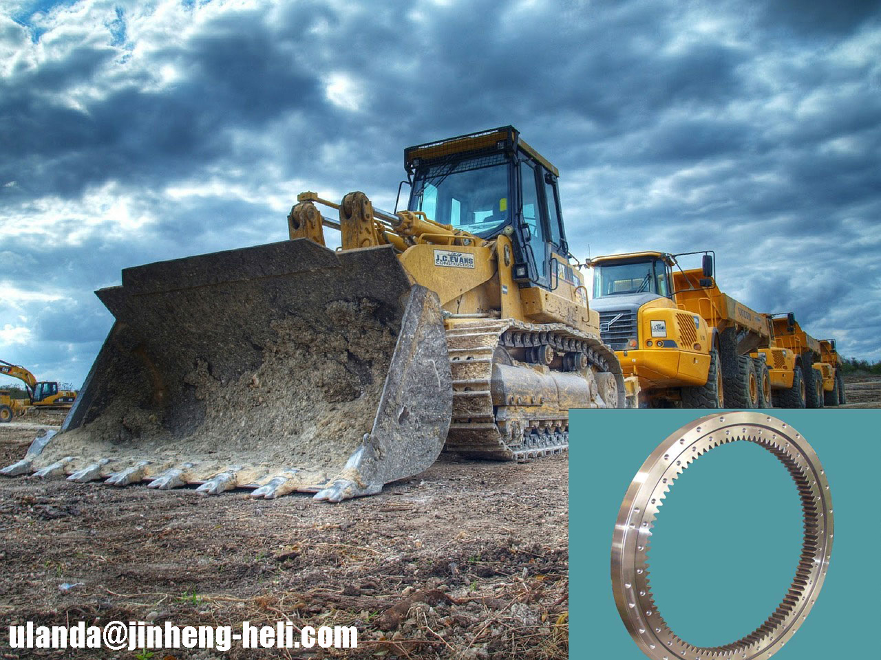 Hitachi excavator EX605 slewing bearing ring 01330500