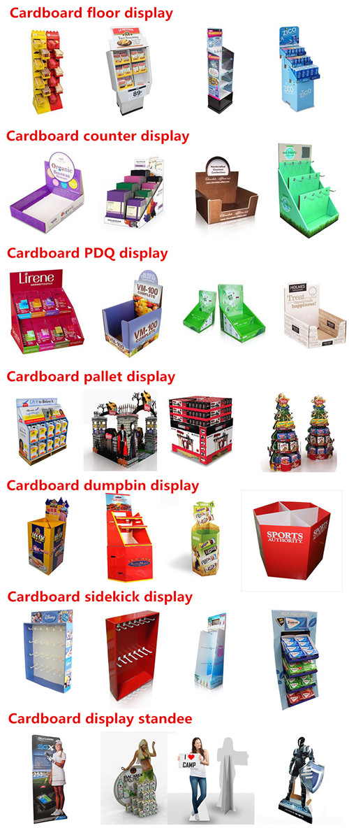 OEMODM Foldable Cardboard Countertop Display Carton Box PDQ