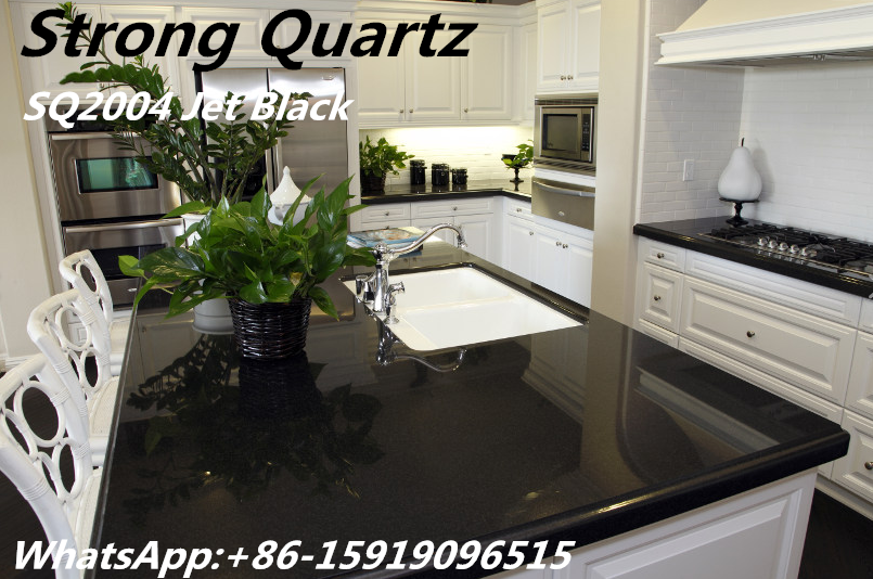 Jet Black Quartz Countertops From China, Are Quartz Countertops Made In China Safe