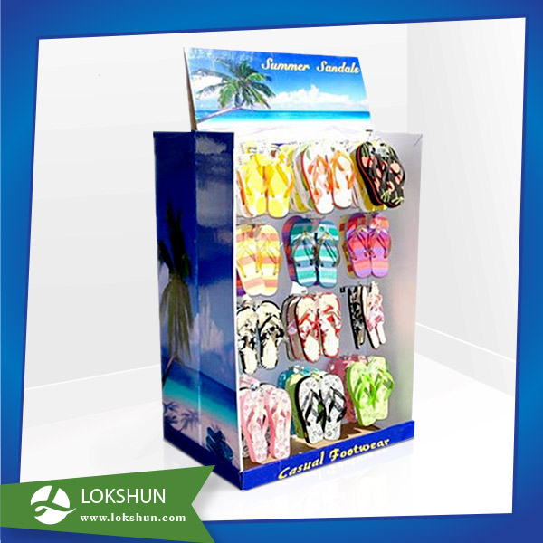 Summer sandal Cardboard Display Stand China