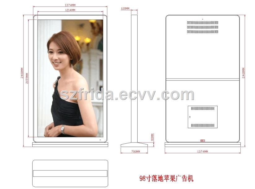 98 inch LCD Digital Signage indoor for Commercial Display large Screen
