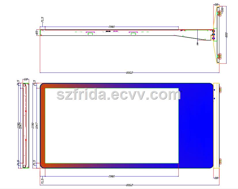 HD large advertising screen 84 inch TFT LCD Digital Signage Display indoor floor standing