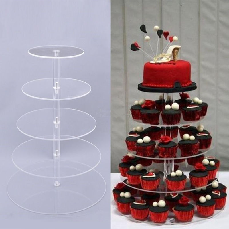 5Tirer Acrylic Cake Stand Acrylic Food Snack Display 5Tirer Acrylic Cake Stand Acrylic Food Snack Display