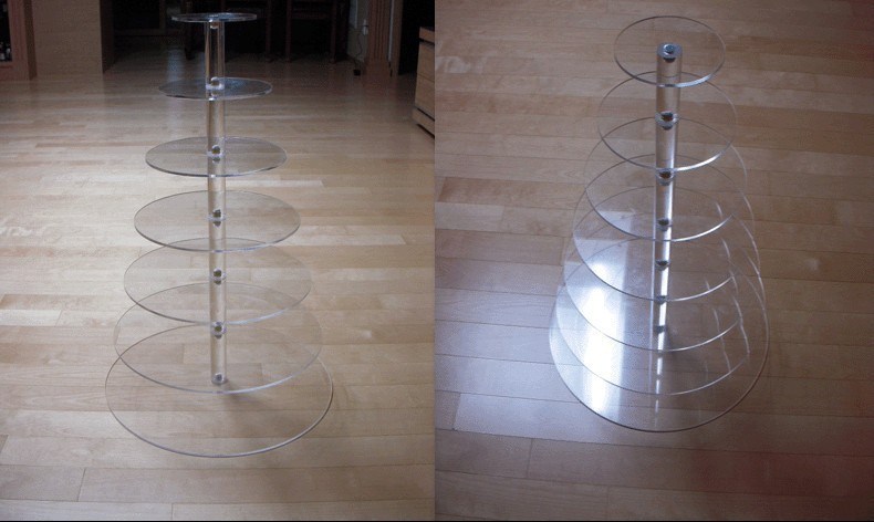 5Tirer Acrylic Cake Stand Acrylic Food Snack Display 5Tirer Acrylic Cake Stand Acrylic Food Snack Display