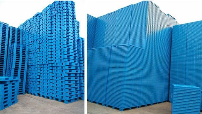 EU Standards 12001000140mm HDPE Plastic Pallet Nine Feet 4Way Sigle Side Plastic Tray YX1210A