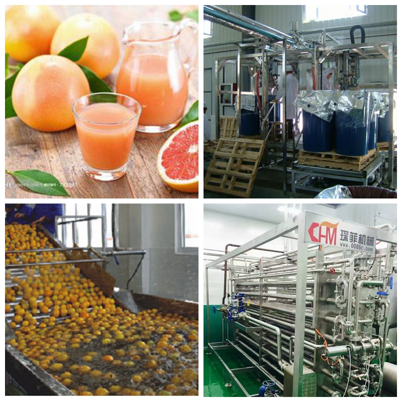 Automatic cherry juice processing line