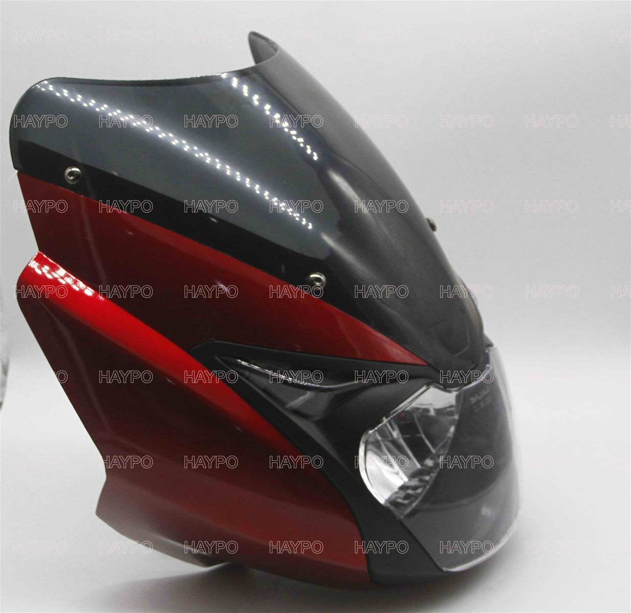 Motorcycle payts for head cover with glass