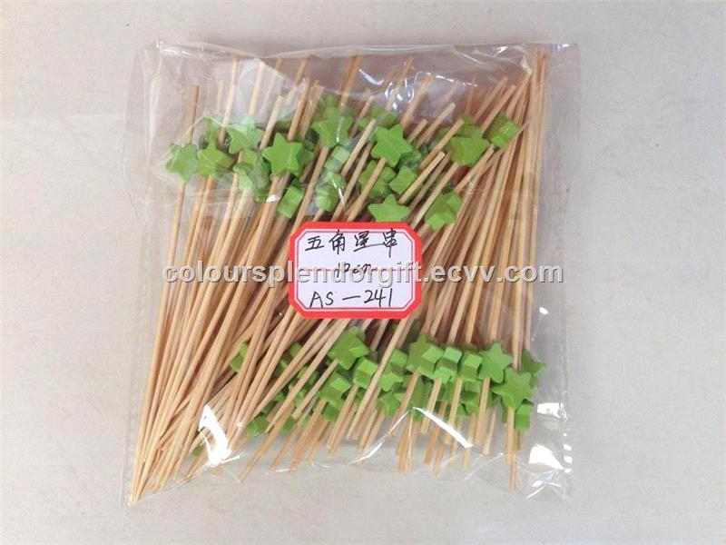 12cm Holiday Star Cocktail Sticks Party Frilled Toothpick Cocktail Party Toothpicks