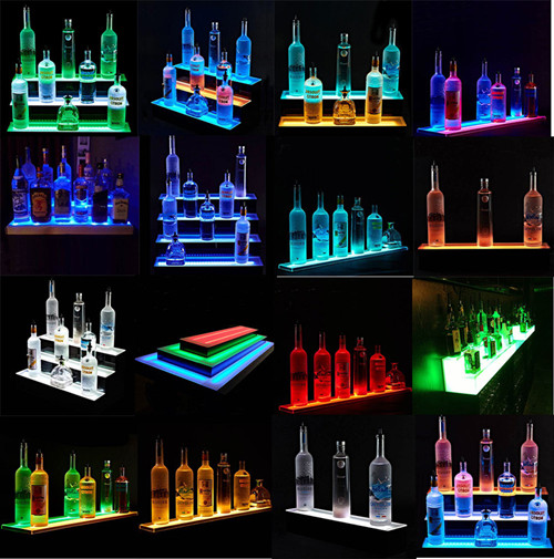 Acrylic Illuminated Display for Wine LED Acrylic Wine Display