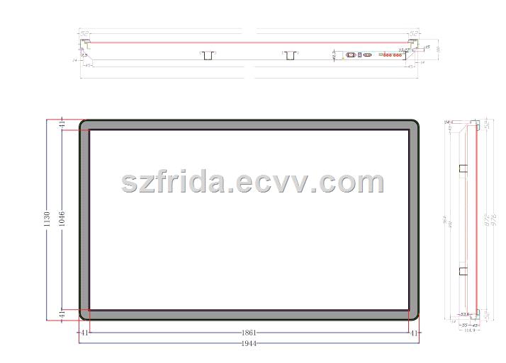 84 inch LCD wall mounted digital player indoor advertising large digital signage