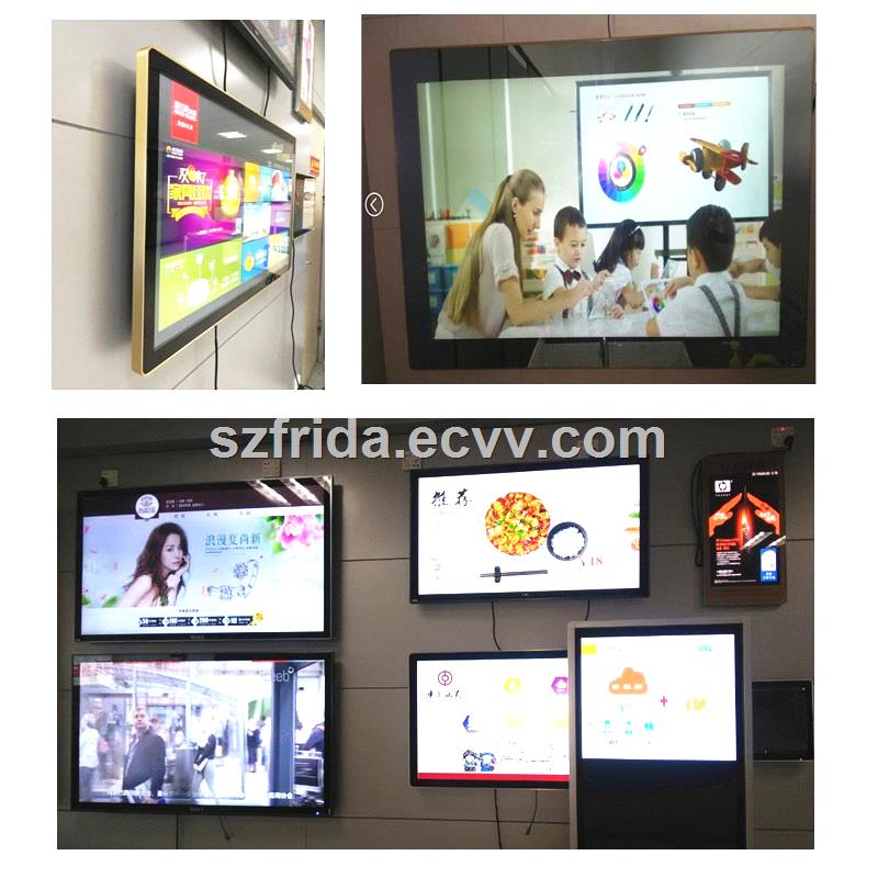 84 inch LCD wall mounted digital player indoor advertising large digital signage