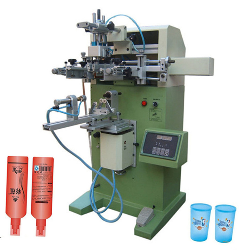 TM250s Cylinder Surface Screen Printing Machine for Cup Bottle Pipe