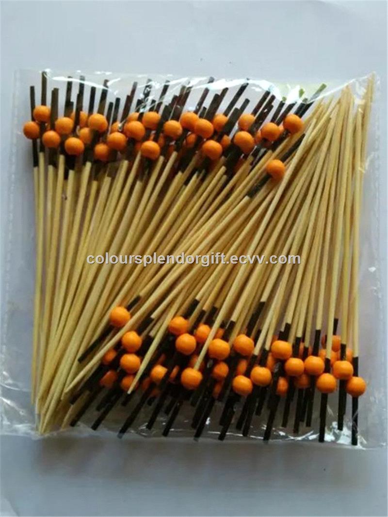 12cm Handmade Cocktail Picks Bead Frilled Toothpicks Skewers Sandwich Fruit Cocktail Sticks Buffet Canapes Party Food