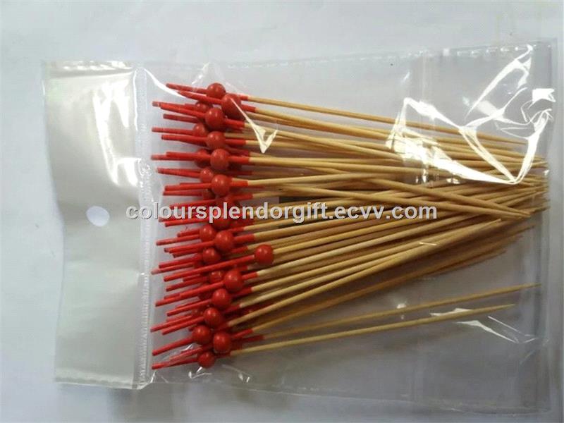 12cm Handmade Cocktail Picks Bead Frilled Toothpicks Skewers Sandwich Fruit Cocktail Sticks Buffet Canapes Party Food