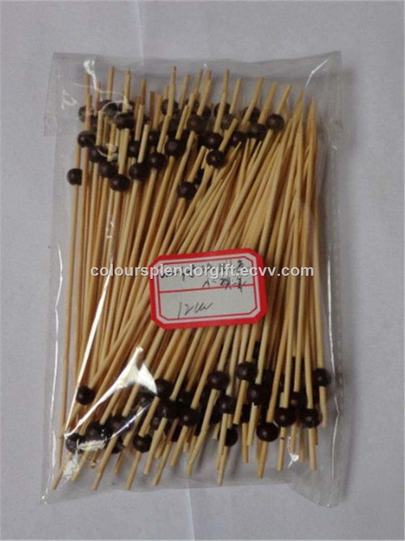 Bamboo Ball Picks Fantastic Fruit Fork Cocktail Stick for Party Supplies Buffet Canapes Party Food