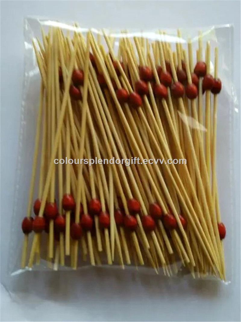 Bamboo Ball Picks Fantastic Fruit Fork Cocktail Stick for Party Supplies Buffet Canapes Party Food