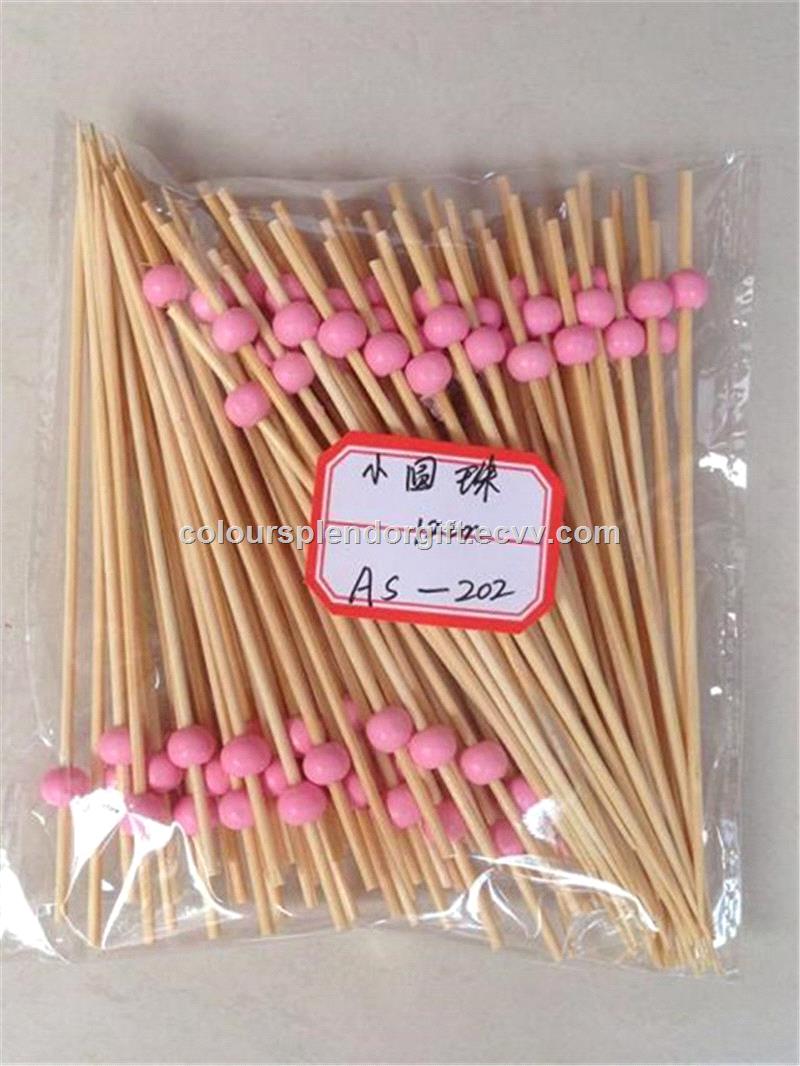 Bamboo Ball Picks Fantastic Fruit Fork Cocktail Stick for Party Supplies Buffet Canapes Party Food