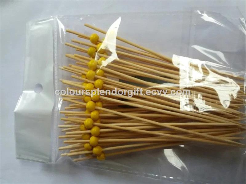 Bamboo Ball Picks Fantastic Fruit Fork Cocktail Stick for Party Supplies Buffet Canapes Party Food