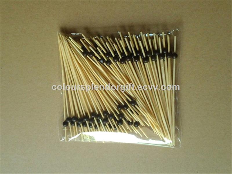 Bamboo Ball Picks Fantastic Fruit Fork Cocktail Stick for Party Supplies Buffet Canapes Party Food