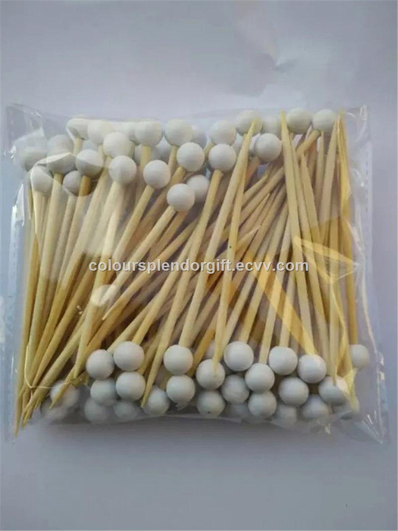 12cm Balls Wood Sports Themed Bamboo Pick Skewer Great For Cocktail PartiesInnsWeddingsReceptionsHolidays