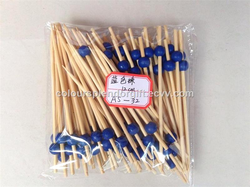 12cm Sandwich Fruit Cocktail Sticks Colourful Crystal Balls Cocktail Picks For Bachelorette Or Sweet 16 Party