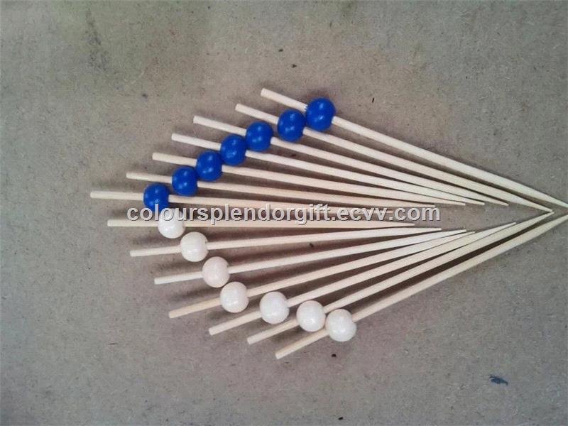 12cm Sandwich Fruit Cocktail Sticks Colourful Crystal Balls Cocktail Picks For Bachelorette Or Sweet 16 Party