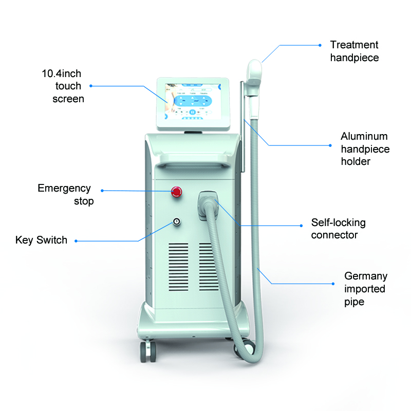 2018 Newest model ce approval Triple Wave 1064nm 755nm 810nm diode laser for hair removal