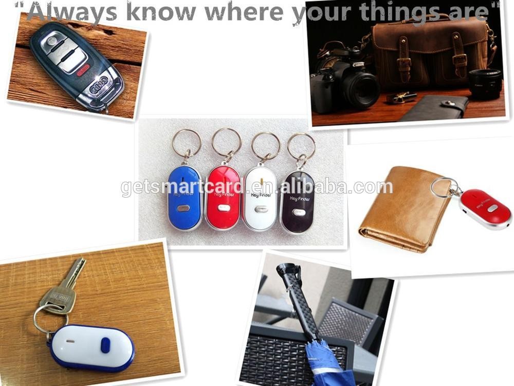 Blister package opp bag package Coin holder keychain anti lost whistle key finder with existing stock product