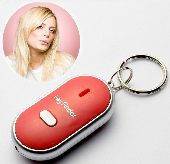 Blister package opp bag package Coin holder keychain anti lost whistle key finder with existing stock product