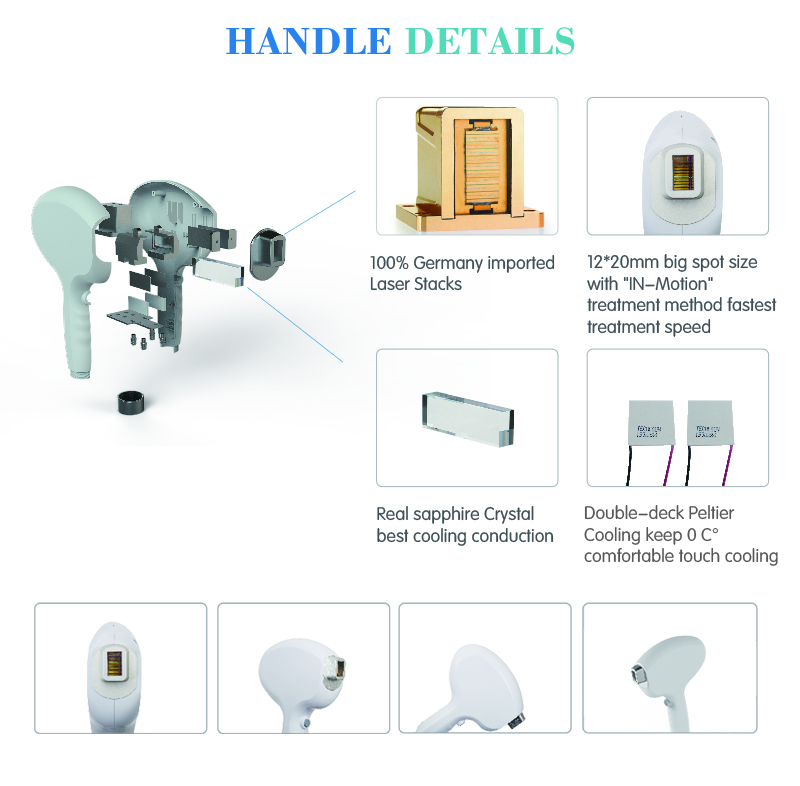 2018 Newest model ce approval Triple Wave 1064nm 755nm 810nm diode laser for hair removal
