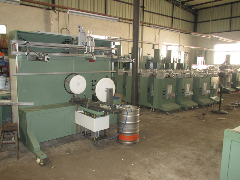 Keg Bottle Pipe Barrels Pneumatic Cylinder Screen Printing Machine