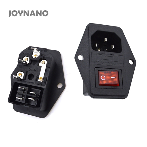 JOYNANO 3in1 Inlet Module Plug 5A Glass Fuse Rocker Switch