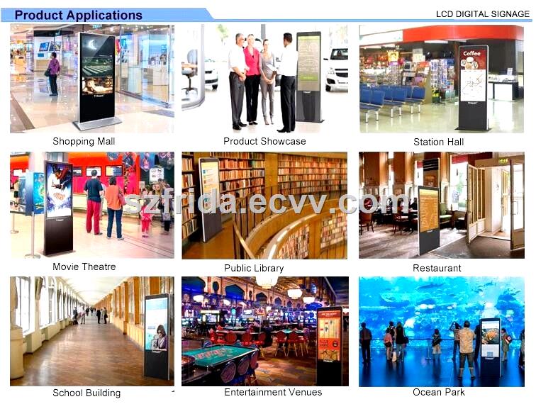 Wall Outdoor LCD DIGITAL SIGNAGE Multimedia Advertising Player Digital Display 1080HD 32 inch screen