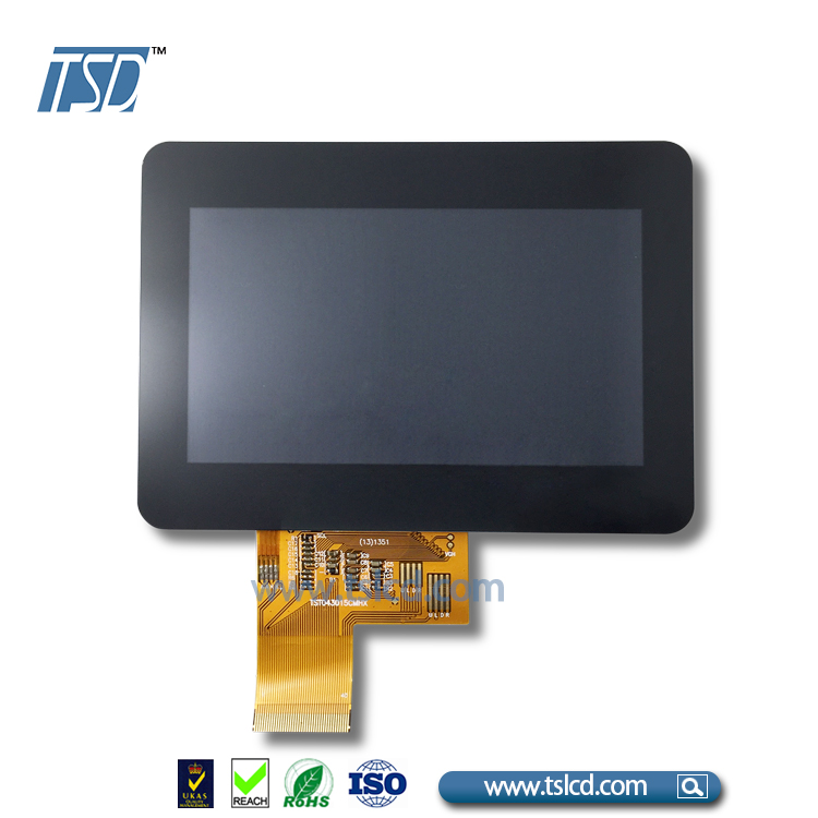 High brightness 43 inch TFT LCD display 480272 with PCAP