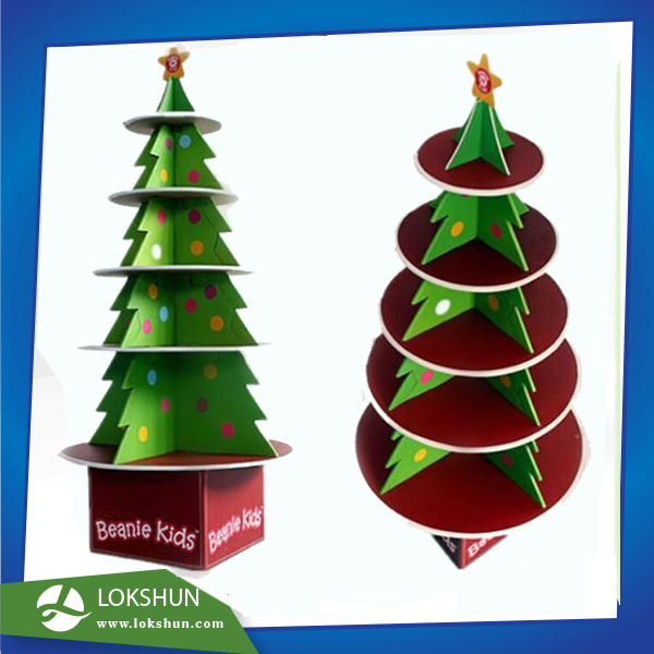 Cardboard christmas tree display
