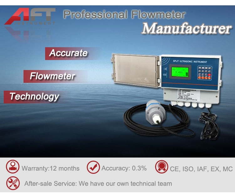 digital ultrasonic open channel water flow meter