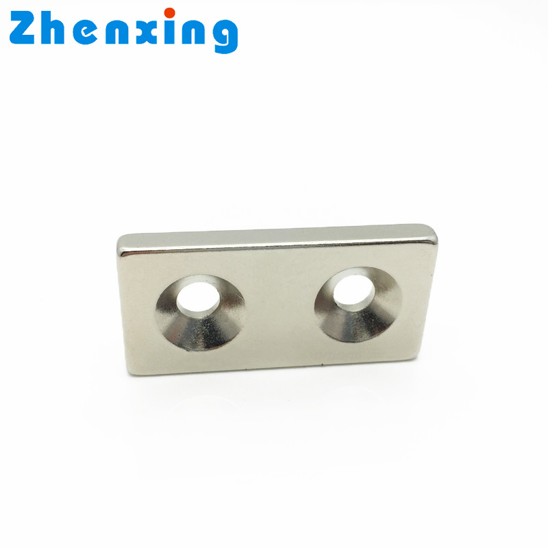 Top selling block neodymium permanent magnets with Holes