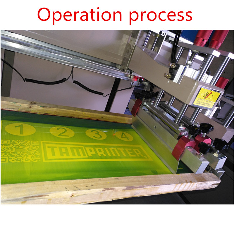 TMD6090 Electric Precision vertical plane screen printing machine for plastic