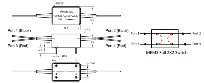 Made in China ODM High Quality Configurable AddDrop MEMS Fiber Optical Optic Switches