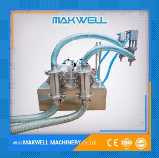food bottle two nozzles horizontal filling machine