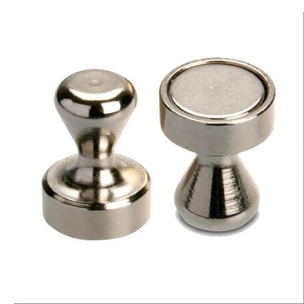 Strong neodymium push pin magnet skittle pot magnet