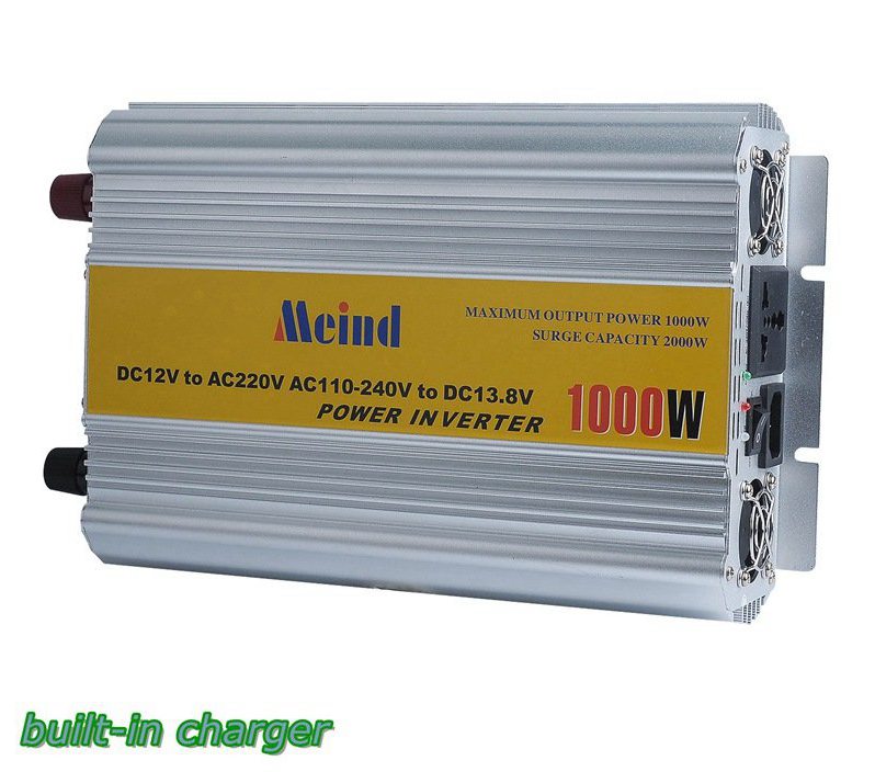 Meind 1000W Modified Sine Wave BuiltIn Charger DC to AC Power Inverter