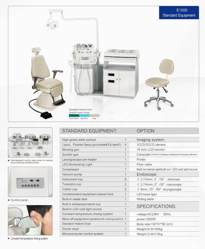 Optic Products Ear Nose Throat Treatment Unit Ent Unit