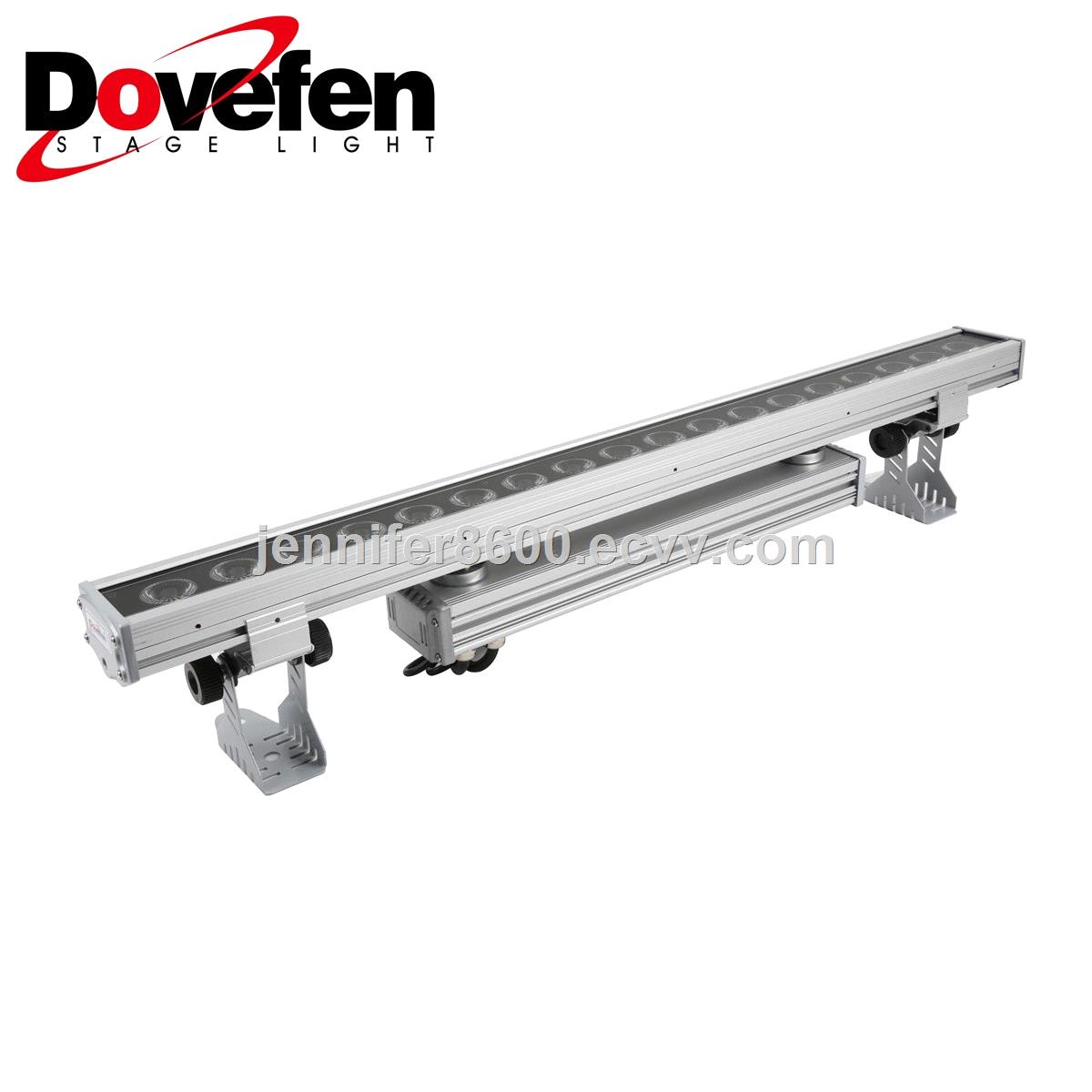 waterproof 18x12w RGBWA UV 5in1 DMX LED wall washer