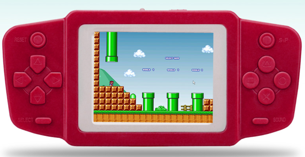Classic FC 268 games 25inch bright display Portable games players Handheld game console with dual power and retail box