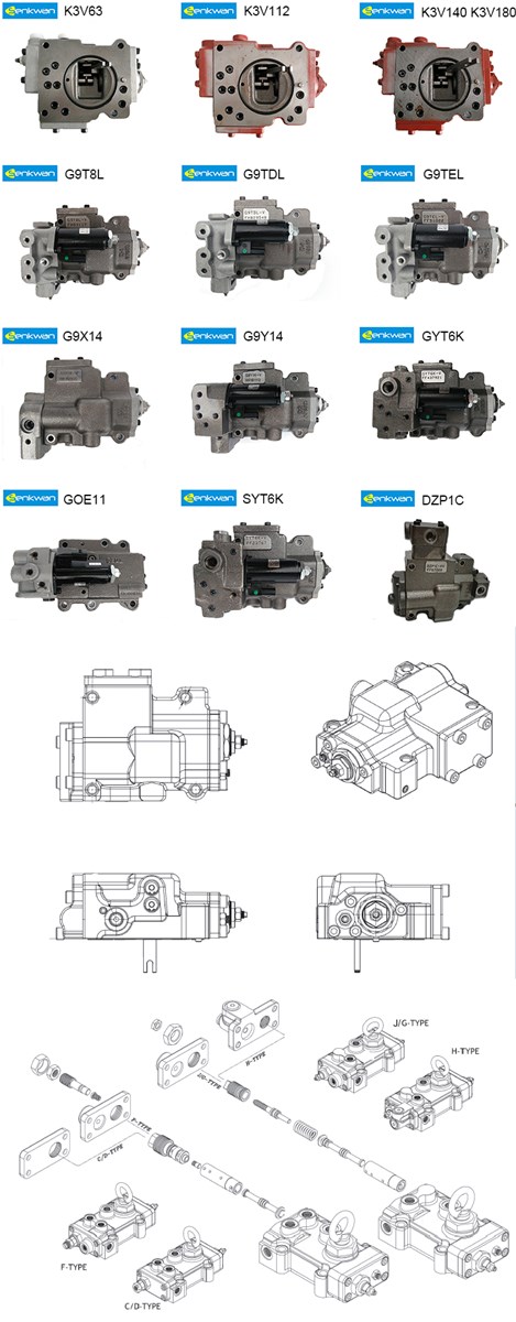 K3V112DT Hydraulic Pump Regulator G9N G9C GHN