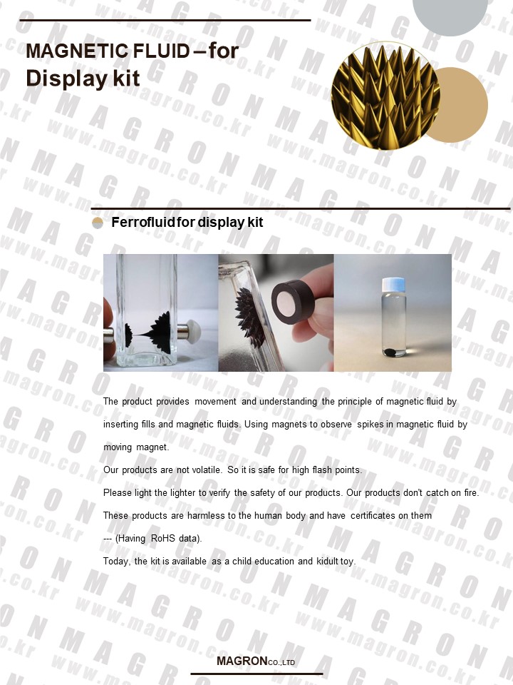 Magnetic fluid Ferrofluid Kit
