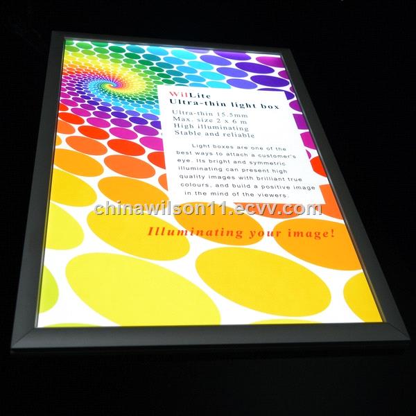 China factory supply top seller aluminum frame snap open advertising led slim light box