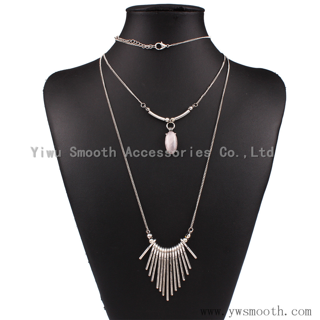 Fashion Rose Gold Jewelry Pendant Necklaces Gift Accessories Bracelet Silver