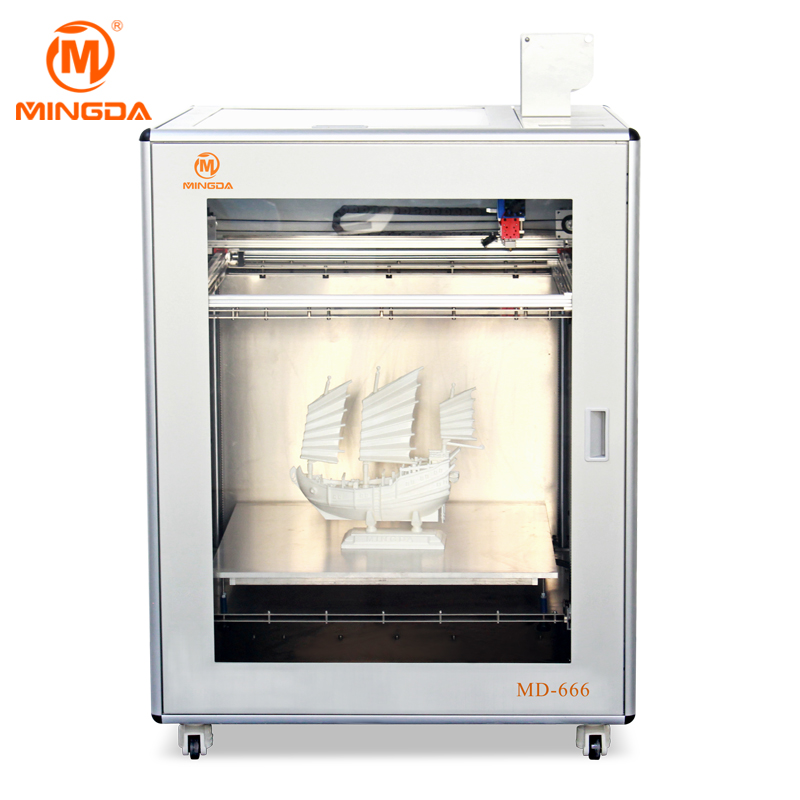 MINGDA New Model MD666 Industrail FMD 3D Printing Machine with Touch Screen